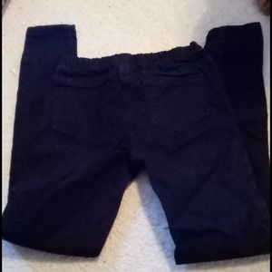 Vtg 1970s Roebuck & Co kids black skinny leg denim